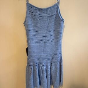 Lulu's Light Blue Knit Sundress